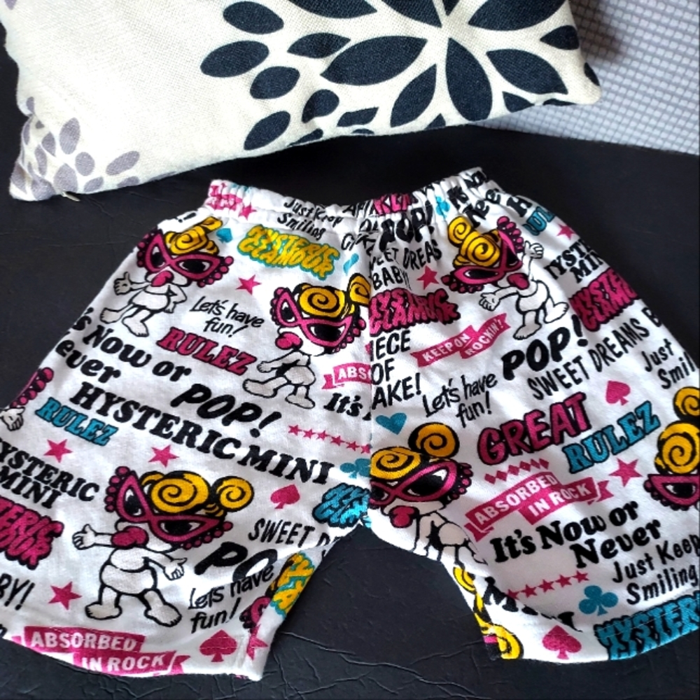 Japan Brand Hysteric Mini Doll Cotton pattern shorts boy girl